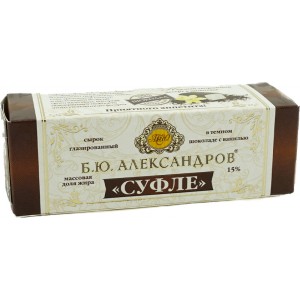 ALEXANDROV - SOUFFLE VANILLA DARK CHOCOLATE CHEESE BAR